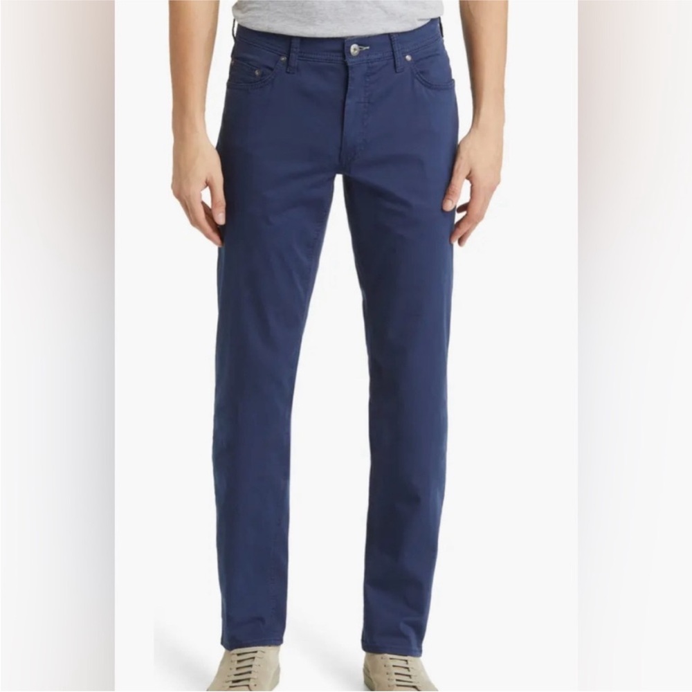 Brax Cooper Fancy Chino Pants Men's 42/32 Regular Fit 5 Pockets Cotton Blue NWT✅